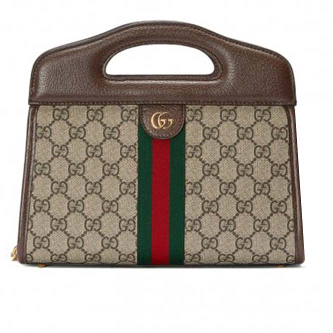 GUCCI OPHIDIA SMALL TOTE WITH WEB 693724  (25.5*19*10cm)